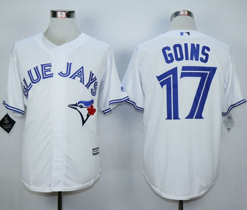 Ryan Goins Toronto Blue Jays white jersey