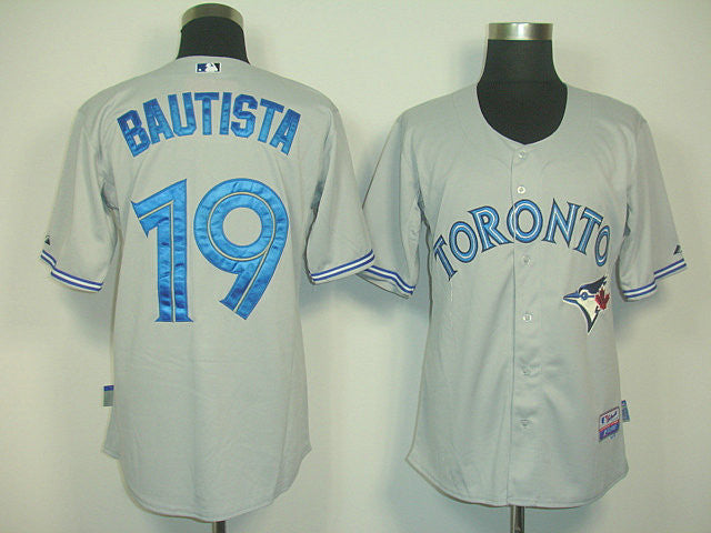 Bautista Toronto Blue Jays grey jersey