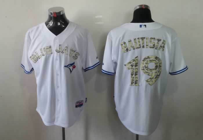 Bautista White Toronto Blue Jays camo Camo jersey