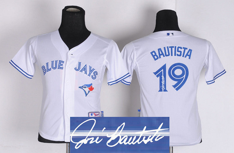 Bautista Toronto Blue Jays white jersey