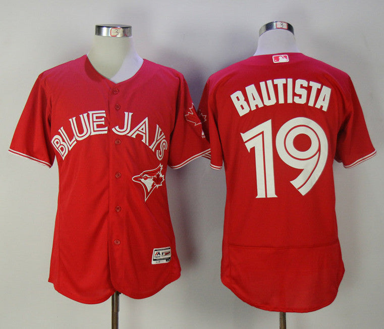 Jose Bautista Toronto Blue Jays red jersey