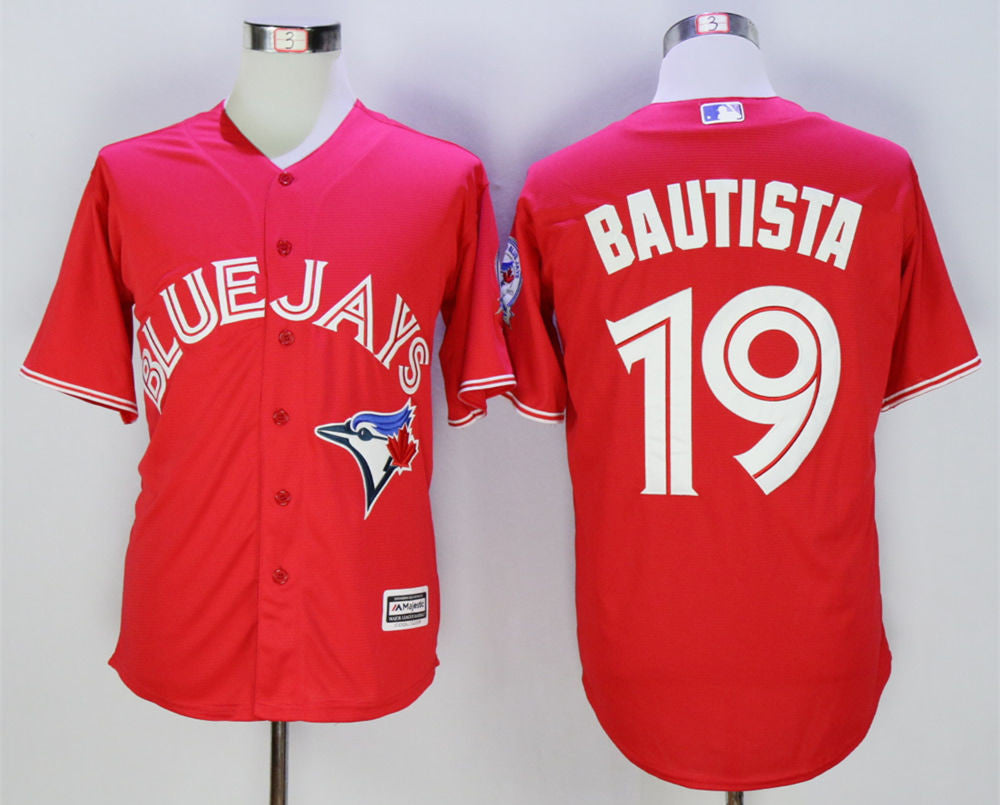Jose Bautista Toronto Blue Jays red jersey