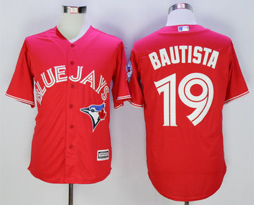Jose Bautista Toronto Blue Jays red jersey