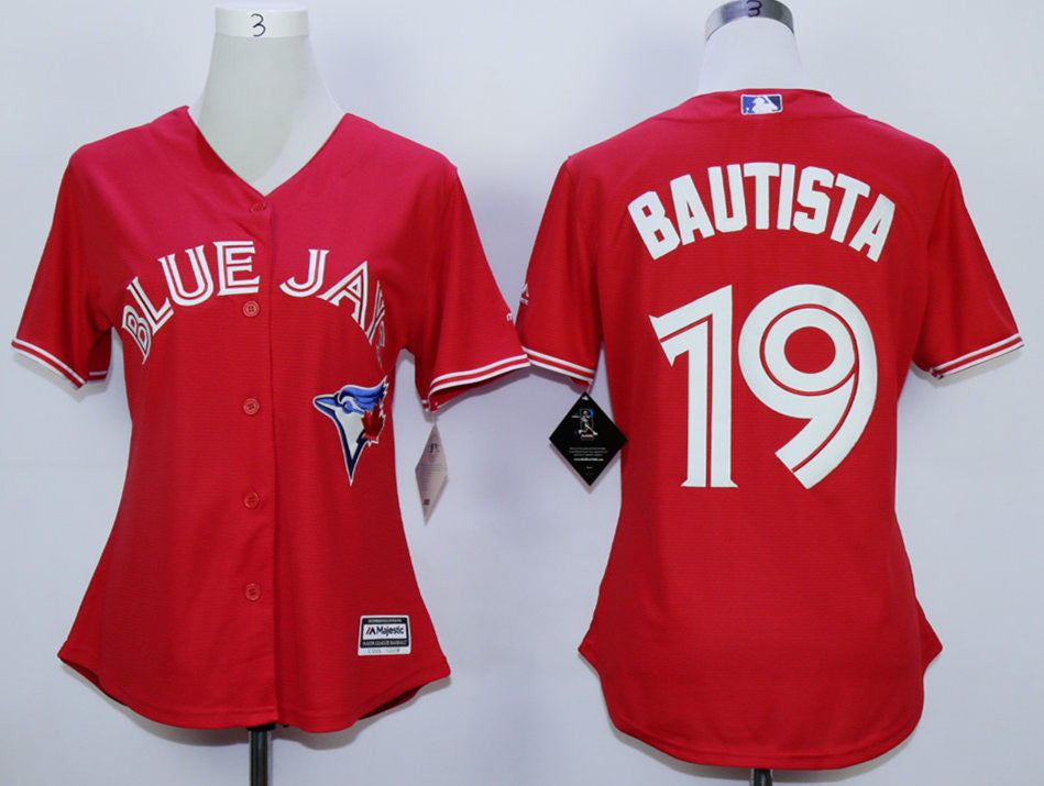 Jose Bautista Toronto Blue Jays red jersey
