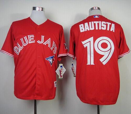 Jose Bautista Toronto Blue Jays red jersey