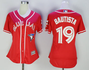 Jose Bautista Toronto Blue Jays red Alternate jersey
