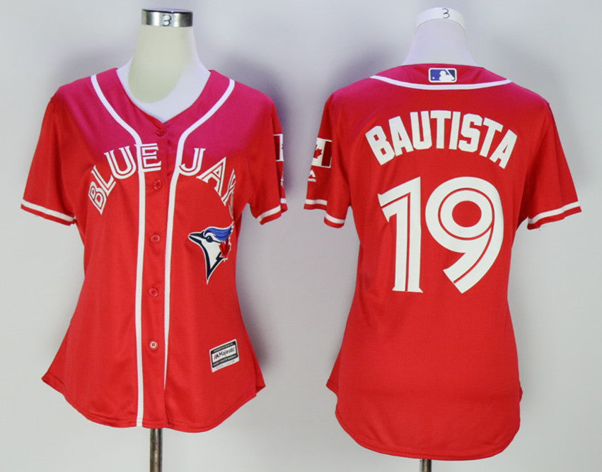 Jose Bautista Toronto Blue Jays red Alternate jersey