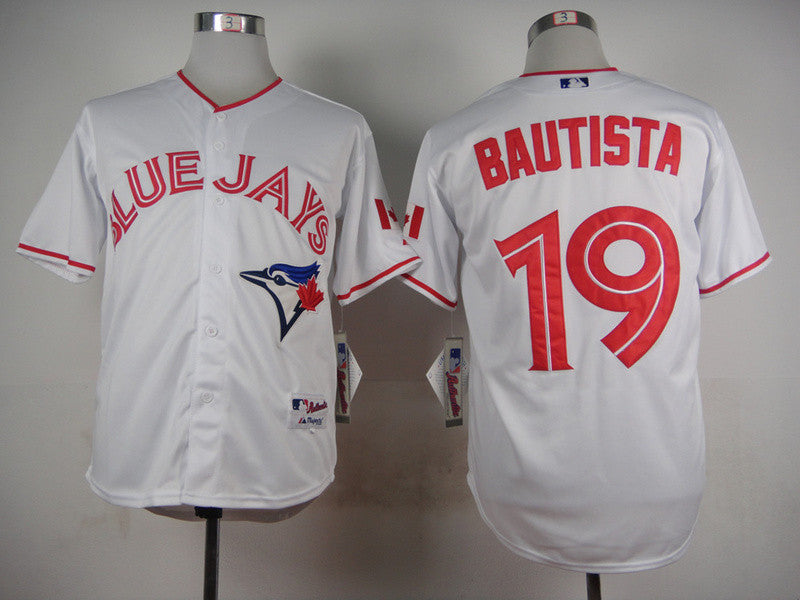 Jose Bautista Toronto Blue Jays white jersey