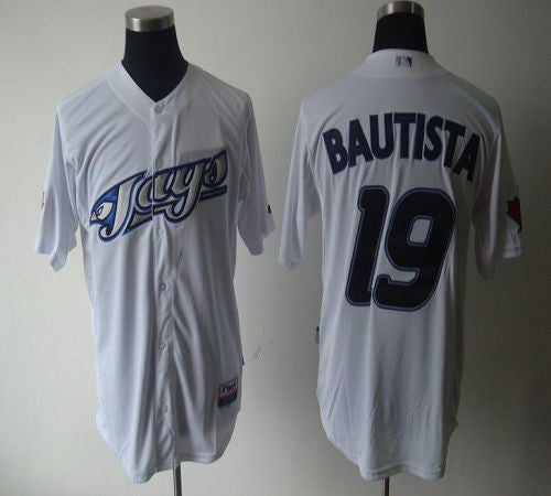 Jose Bautista Toronto Blue Jays white jersey