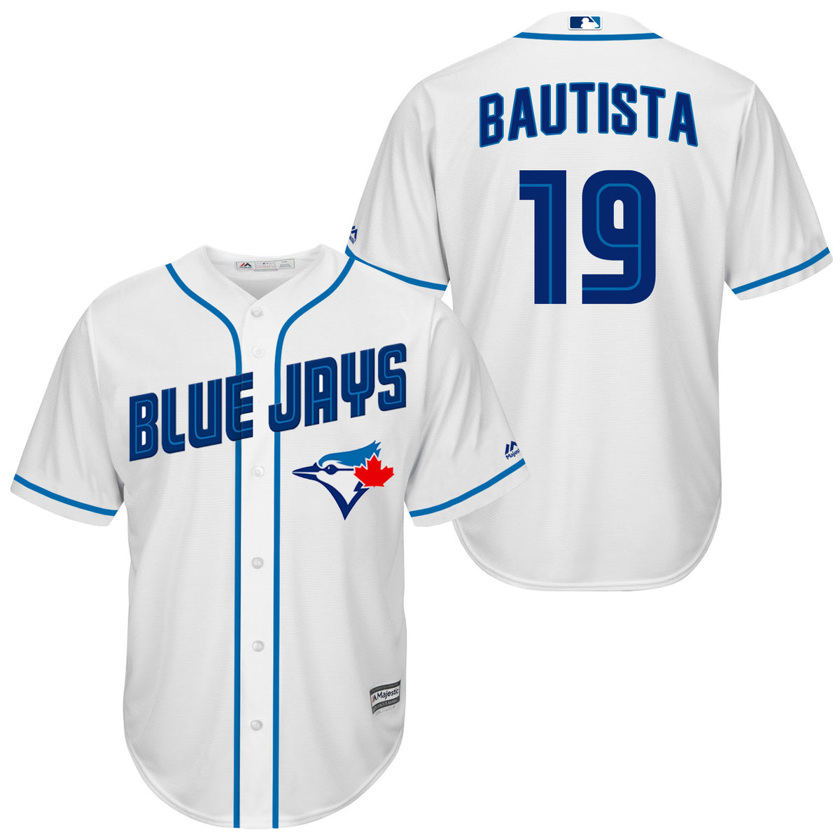 Jose Bautista Toronto Blue Jays white jersey