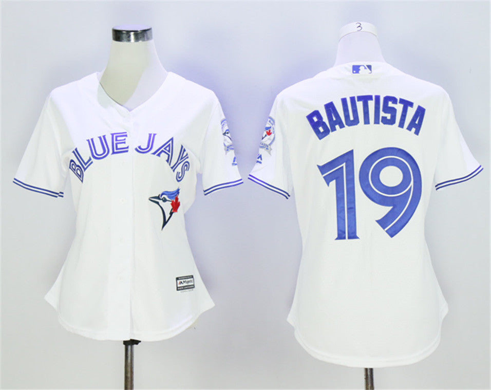 Jose Bautista Toronto Blue Jays white jersey