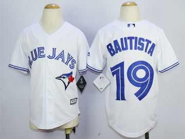 Jose Bautista Toronto Blue Jays white jersey