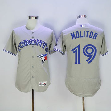 Paul Molitor Toronto Blue Jays grey Authentic jersey