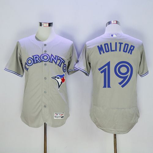 Paul Molitor Toronto Blue Jays grey Authentic jersey