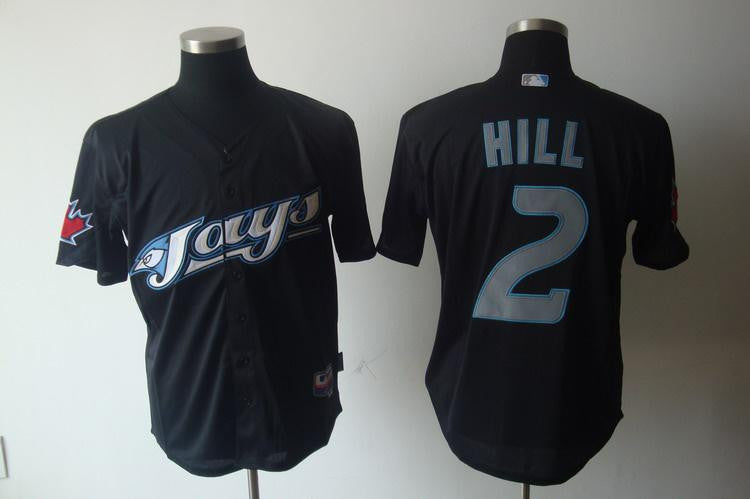 Aaron Hill Toronto Blue Jays black jersey