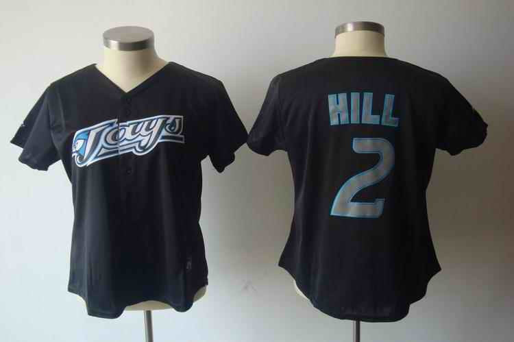 Aaron Hill Toronto Blue Jays black jersey