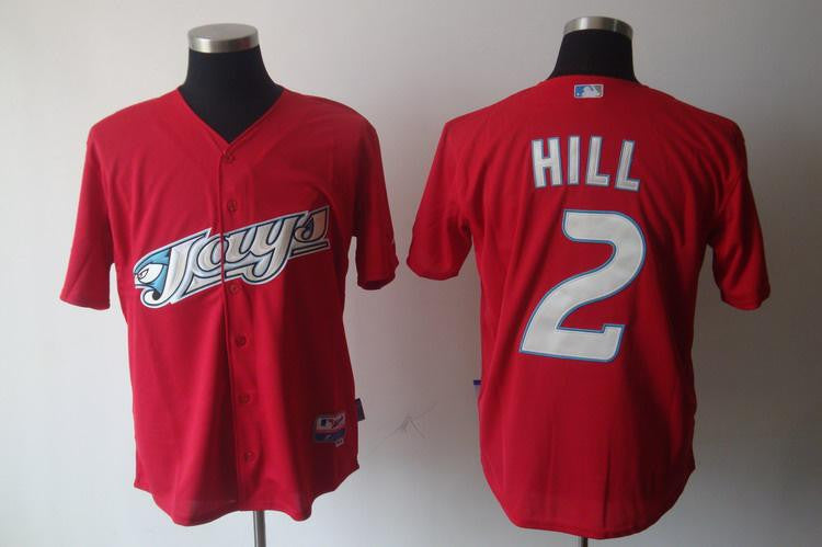 Aaron Hill Toronto Blue Jays red jersey