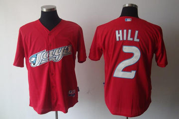 Aaron Hill Toronto Blue Jays red jersey