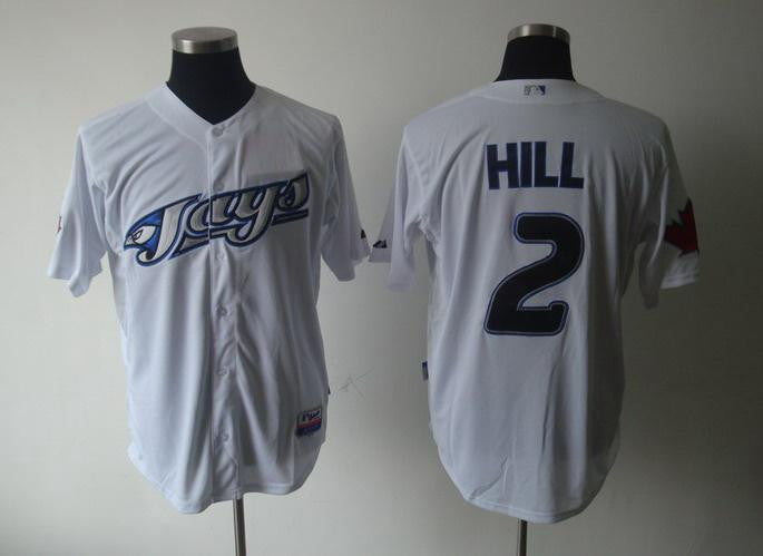 Aaron Hill Toronto Blue Jays white jersey