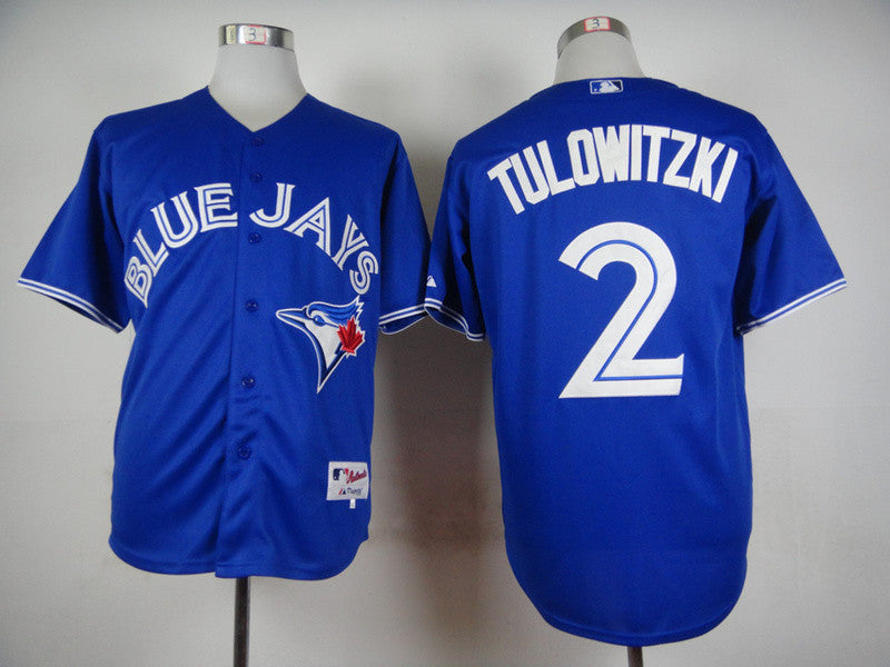 Troy Tulowitzki Toronto Blue Jays blue Authentic jersey
