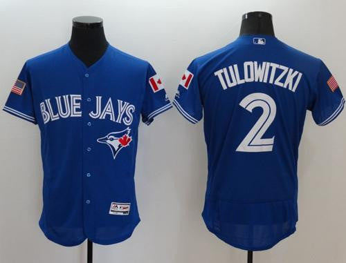 Troy Tulowitzki Toronto Blue Jays blue Fashion jersey
