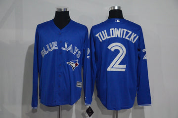 Troy Tulowitzki Toronto Blue Jays blue jersey