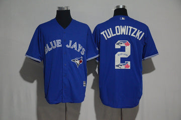 Troy Tulowitzki Toronto Blue Jays blue jersey