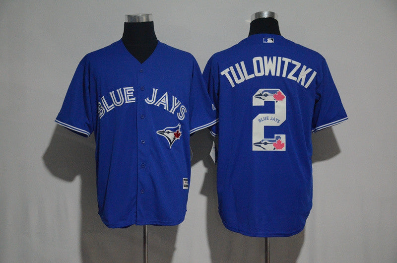 Troy Tulowitzki Toronto Blue Jays blue jersey
