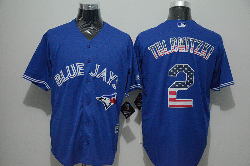 Troy Tulowitzki Toronto Blue Jays blue jersey