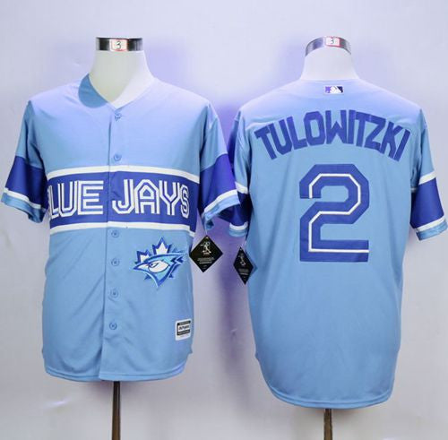 Troy Tulowitzki Toronto Blue Jays blue jersey