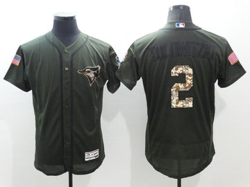 Troy Tulowitzki Toronto Blue Jays olive jersey
