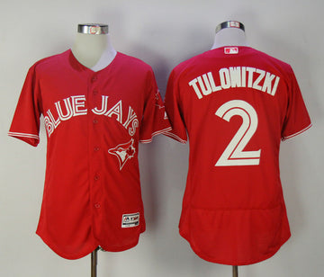 Troy Tulowitzki Toronto Blue Jays red jersey
