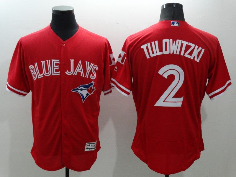 Troy Tulowitzki Toronto Blue Jays red jersey