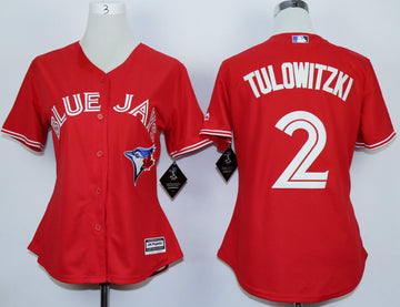Troy Tulowitzki Toronto Blue Jays red jersey