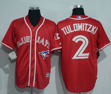 Troy Tulowitzki Toronto Blue Jays red jersey