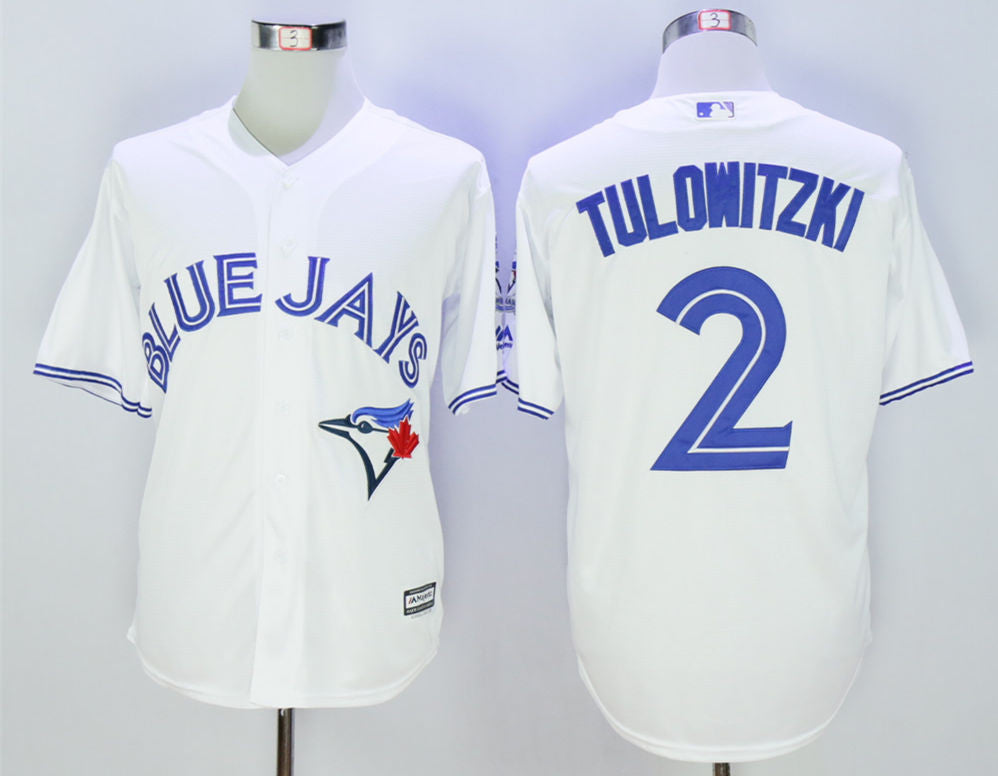 Troy Tulowitzki Toronto Blue Jays white jersey