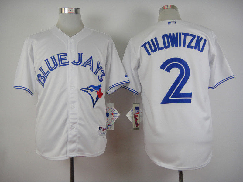 Troy Tulowitzki Toronto Blue Jays white Authentic jersey