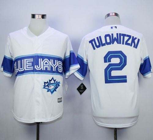 Troy Tulowitzki Toronto Blue Jays white jersey