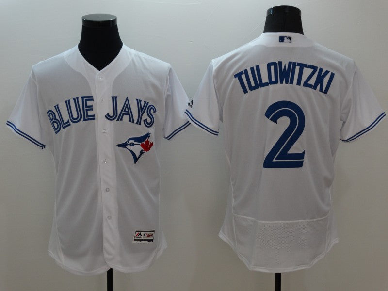 Troy Tulowitzki Toronto Blue Jays white jersey