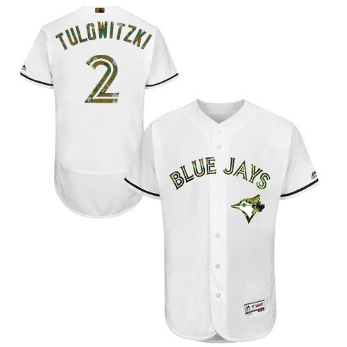 Troy Tulowitzki Toronto Blue Jays white jersey