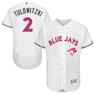 Troy Tulowitzki Toronto Blue Jays white jersey