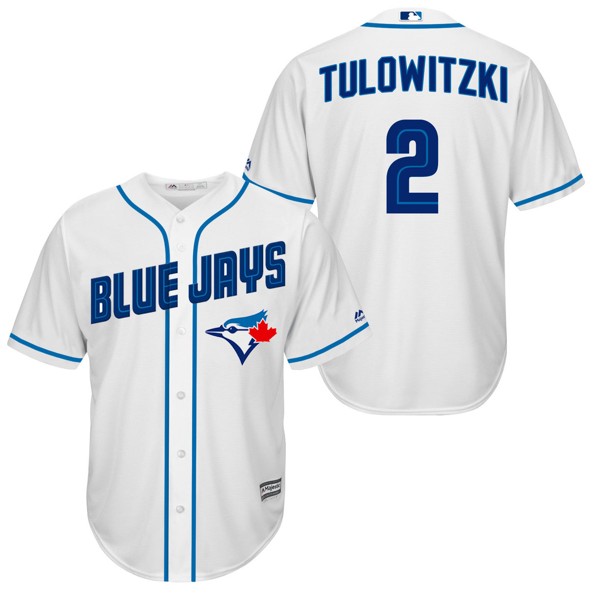 Troy Tulowitzki Toronto Blue Jays white jersey
