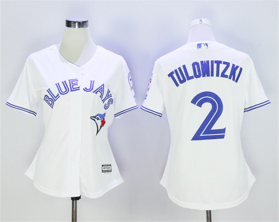 Troy Tulowitzki Toronto Blue Jays white jersey