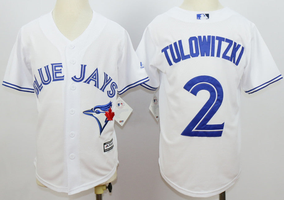 Troy Tulowitzki Toronto Blue Jays white jersey