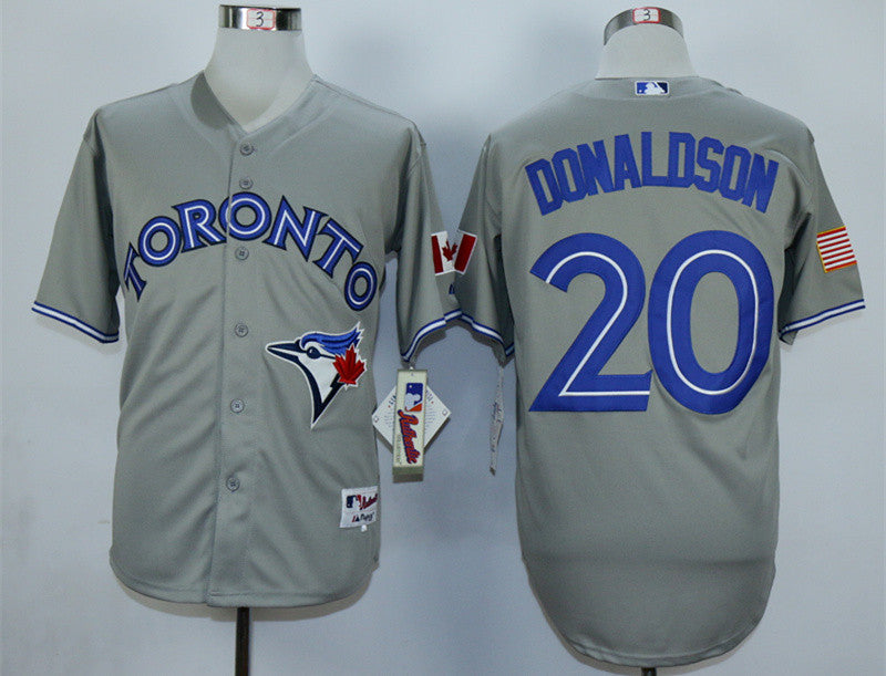 Josh Donaldson Toronto Blue Jays grey Authentic jersey