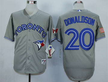 Josh Donaldson Toronto Blue Jays grey Authentic jersey