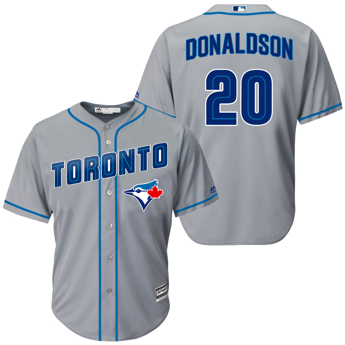 Josh Donaldson Toronto Blue Jays grey jersey
