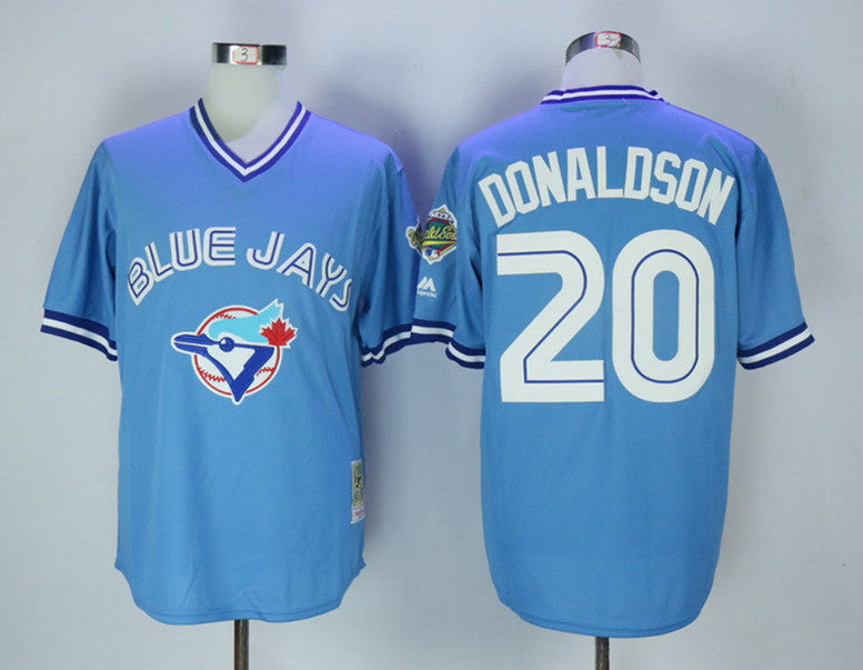 Josh Donaldson Toronto Blue Jays blue Throwback jersey