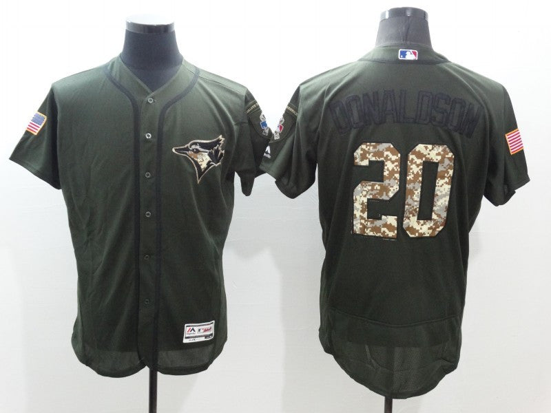 Josh Donaldson Toronto Blue Jays olive jersey