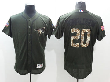 Josh Donaldson Toronto Blue Jays olive jersey